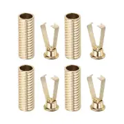 Shoelace Tips 4Pcs Shoelace Head Tips for Shoes String Light Gold Tone Style C