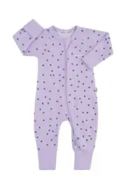 Bonds: Poodlette Zippy Wondersuit - Ditsy Dot Purple (Size 00)
