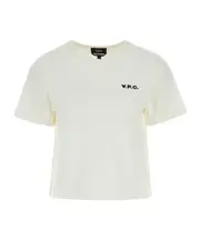 A.P.C. Logo Detailed Crewneck T-Shirt S,L,M White