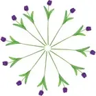 12 Pcs Artificial Flower Decoration Bouquets Fake Tulips Flowers