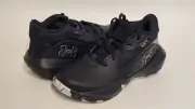 Under Armour Unisex Pre School Lockdown 7 Shoes, Black/Silver, 1.5 Little Kid