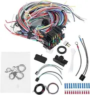 Brilluxa Wiring Harness, 21 Circuit Fuse Block, Automotive Power Distribution Kit, Long Wire Loom System, Compatible with Chevy Models