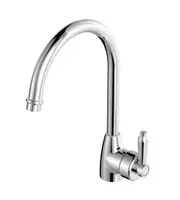 Fienza Eleanor Mordern Vintage Chrome Solid Brass Gooseneck Sink Mixer