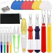 Mardatt 121Pcs Seam Ripper Set Includes Sewing Seam Rippers, Sewing Pins, Thread Remover Kit, Tailors Chalks and Scissors, Seam Sewing Ripper Set for Crafting Removing Embroidery Seams