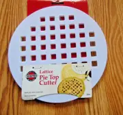 Norpro Lattice Shape 9.75" Pie Top Crust Cutter - Decorative Dough Pie Topper
