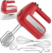 5-Speed Electric Hand Mixer, 800W Handheld Mixer with Turbo for Baking & Cooking