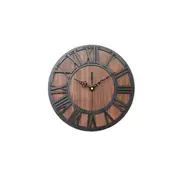 ECY016 Wooden Craft Roman Digital Wall Clock For Home Office Decorations