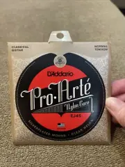 Daddario Guitar Strings Nylon Core EJ45 Clear Nylon (TD)