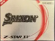 SRIXON Z-Star XV Pure White Golf Balls Maximum Distance 1 Dozen 12 New In Box