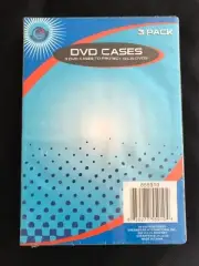 DVD Cases Blank - Circuit 3 Pk Protect DVD's CD's Blu-Ray - Brand New Sealed
