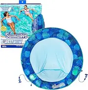 SwimWays Elite Spring Float Papasan Pool Lounger, Inflatable Pool Floats with Fast Inflation, Pool Lounge Chair for Adults up to 250 lbs