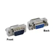 KNTK Mini DB9 9Pin Male to Female Adapter D-Sub RS-232 AT Modem Straight Through