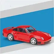 Scale Finished Model Car 1:24 Scale for Porsche 959 Sports Car Simulation Alloy Diecast Car Model Miniature Vehicle Souvenir Die-cast Vehicle