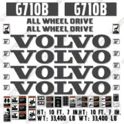 Fits Volvo G710B Decal Kit Motor Grader Scraper - 7 YEAR 3M VINYL!
