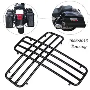 Black Hard Saddlebags Top Rails for Harley Touring FLH Road King Electra Glide