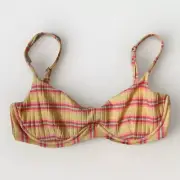 Billabong Bikini Top Womens Size Large Sunchaser Kenzley Underwire Yellow NEW