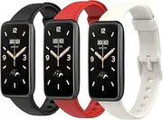 Panda Bobo For Xiaomi Smart Band 7 Pro Silicone Strap Wristband Mi Band 7 Pro Sport Strap (Pack B - 3 Straps)