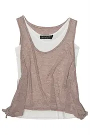 Knot Funny Tie Layered Top--LOS-JNR0250