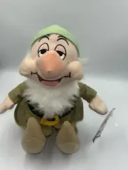 Walt Disney Snow White And The Seven 7 Dwarfs Sleepy Plush 10" Tall Toy Factory