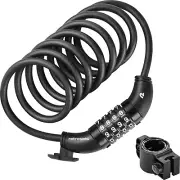 Grizzly plus Cable Bike Combination Lock Combo, Heavy Duty anti Theft Bicycle Ca