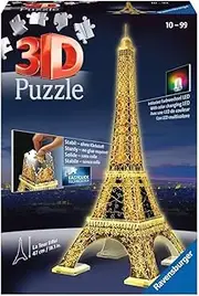 Ravensburger - Eiffel Tower at Night 3D Puzzle 216p