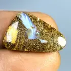15.11 ct Cabochon (23 x 16 mm) Multi Color Australian Koroit Boulder Opal