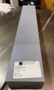 Nylatron NSM 2.500" x 4.000" x 24.250" Gray Cast Nylon PA6 Solid Lubricant