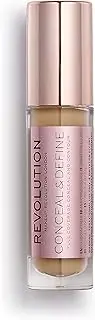 Revolution Beauty, Conceal & Define Concealer, Full Coverage & Lightweight, Long-Lasting Matte Finish, Vegan & Cruelty Free, C12 Medium or Tan Skin Tones, 0.14 Oz