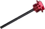 HJQHYLDZ Motorcycle CNC Aluminium Alloy Engine Oil Dipstick Stick Plug Cap Compatible With CRF250R CRF250X CRF450R CRF 250R 250X 450R 2004-2019(Red - Short)