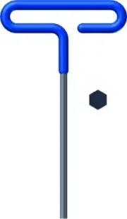 EKLIND 54925 2.5 MM Cushion Grip Hex T-Handle T-Key allen wrench, Blue