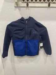 Under Armour Storm Soft Shell Jacket Hooded Boys Youth 4 Bauhaus Blue NEW $70