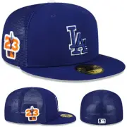 New Era L.A Dodgers Fitted Hat MLB 2023 Official Spring Training Mesh Back Cap