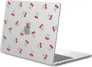 Compatible with MacBook Air 13 Inch Case 2022 2021 2020 2019 2018 Release A2337/A2179/A1932 Cute Cherry Printed Clear Hard Shell Case Laptop Protective Cover