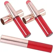 SHERCHPRY 3Pcs Lip Applicator Ergonomic Makeup Brushes for Women Soft Lipstick and Eye Shadow Applicator Comfortable Grip for Quick and Easy Makeup Application