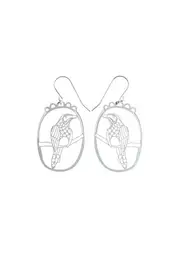 Wattle Bird Ss Earrings--POL-EASSWB