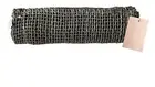 West Elm Fish Net Woven Pattern Table Runner Abaca Fibers Olive Green 90" X 14"