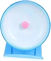 EXAOMBLE Hamster Exercise Wheel with Stable Stand Silent Running Wheel for Small Pets Easy Assembly Hamster Spinner Safe and Durable Mouse Wheel for Gerbils and Mice