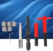 Twisted Drill Wrench Tool, 10Pcs Thread Repair Kit M18x1.5 Stainless Steel Inserts for High Voltage Switchgear, Automotive Use