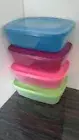 Tupperware rectangle snack containers