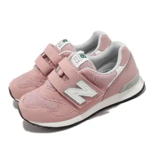 【NEW BALANCE】童鞋 313 寬楦 粉紅 白 中童 小朋友 魔鬼氈 NB(PO313JD-W)