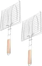 UTHCLO Mesh Fish Grill Rack Bbq Grill Rack Humanized for Chicken Wings Sausage Steak