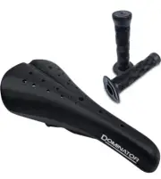 Dominator BMX Seat Old School BMX Bicycle Saddle, Multi Colors, with One Pair...