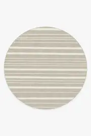 245' Round | Machine Washable Runner Rug | Kid & Pet Friendly | Indoor Rug | Hudson Stripe Stone Flatwoven Rug | Ruggable