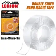 Reusable Strong Adhesive 2mm×19mm×3m Nano-Traceless Double Sided Anti Slip Tape