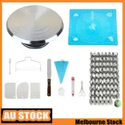 12'' Cake Turntable Aluminum Cake Revolving Stand Holder Cake Baking Decor Tool