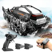 Mostop RC Tank Car, Amphibious Remote Control Car, Water and Land Stunt Car T...