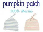 100% PURE MERINO WOOL Pumpkin Patch Baby Hat BOY GIRL Pink Blue Size 000 00 0 1