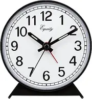 Equity 14075 Black Analog Wind-Up Alarm Clock