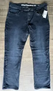 Buffalo David Bitton Jeans Men's 36/32 Dark Wash Denim Evan-x Slim Stretch NEW