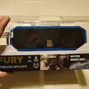 Altec lansing Fury blue wireless speaker portable water resistant 6 hour play 30
